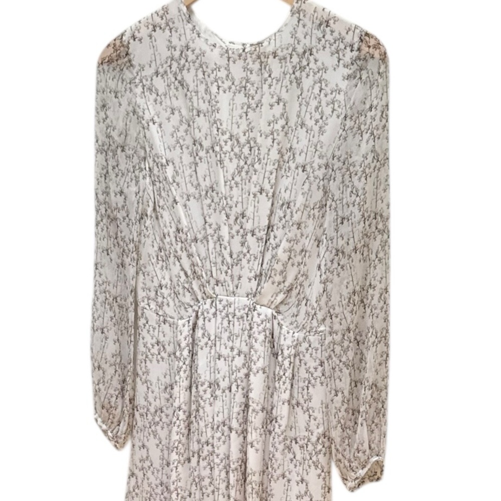 Adam Lippes Antique White Bleeding Hearts Silk Long Dress - Picture 10 of 13